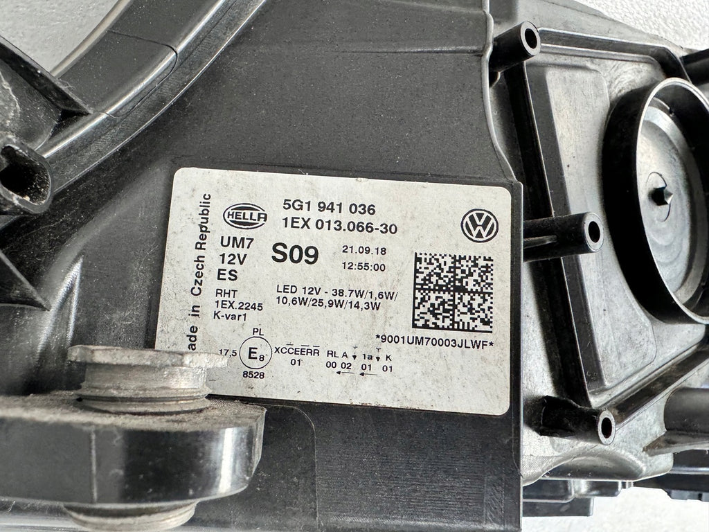 Frontscheinwerfer VW Golf VII 5G1941036 LED Rechts Scheinwerfer Headlight SCH2043186352ug