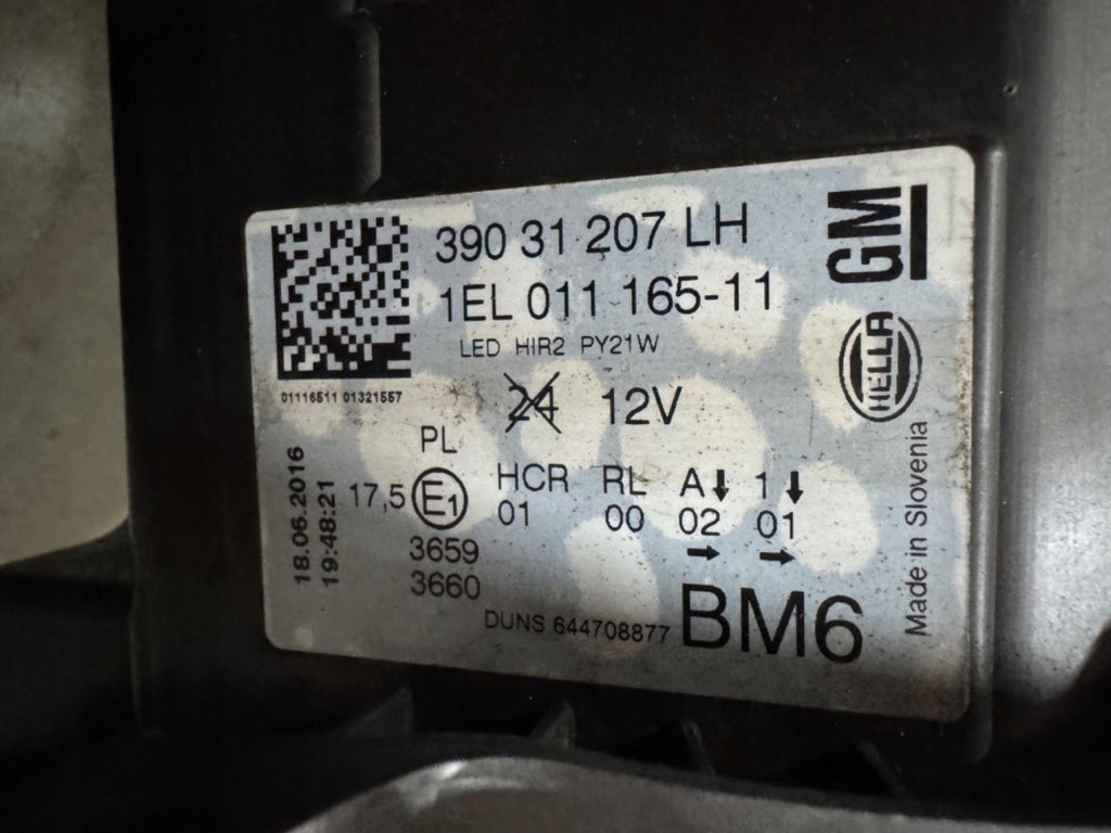 Frontscheinwerfer Opel Insignia A 39031207 644708877 Links Headlight SCH5711265549xk