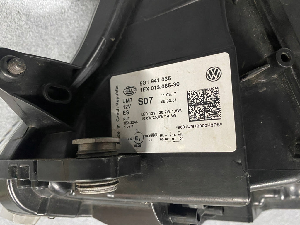 Frontscheinwerfer VW Golf VII 5G1941036 Full LED Rechts Scheinwerfer Headlight SCH1269845651zs