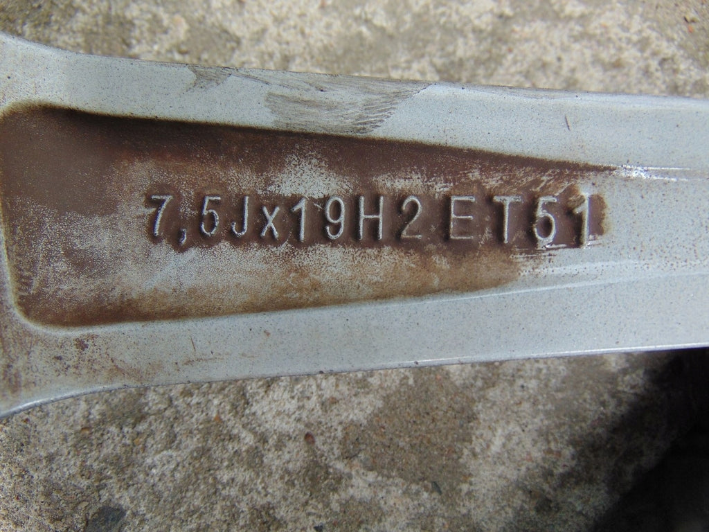 1x Alufelge 19 Zoll 7.5" 5x112 51ET Glanz 5E0601025AH Skoda Octavia Iii