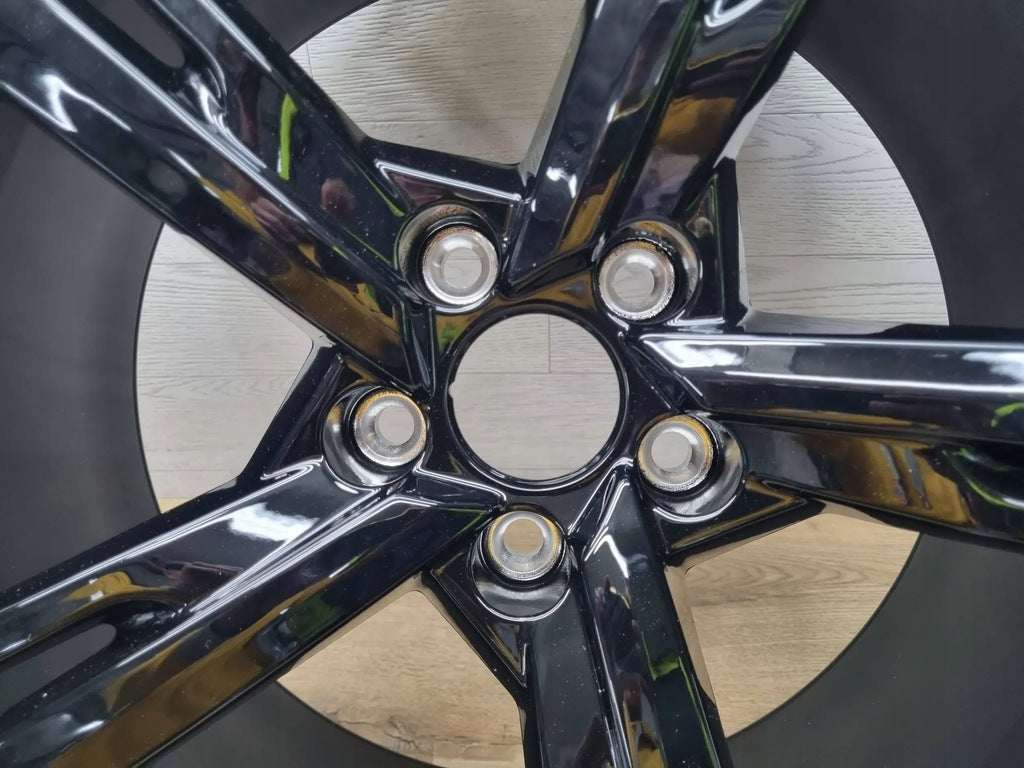 1x Alufelge 19 Zoll 8.5" 5x112 32ET Glanz Schwarz 8W0071499B Audi A4 Rim Wheel FEL6524109970fk