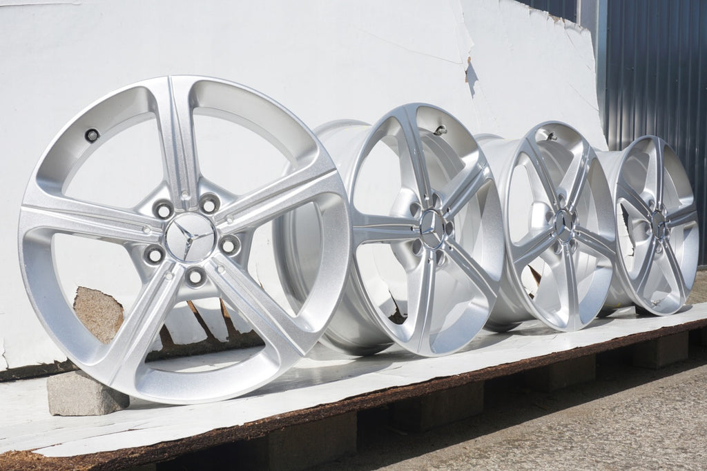 4x Alufelge 17 Zoll 6.5" 5x112 44ET Glanz Silber A1774011200 Mercedes-Benz W177 FEL6055049580mf