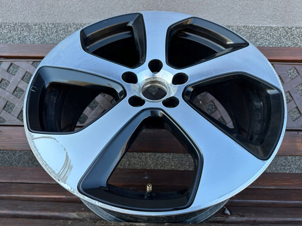 1x Alufelge 18 Zoll 7.5" 5x112 48ET Glanz Schwarz 5G0601025AS Austin I Golf Vii FEL5433388473vz