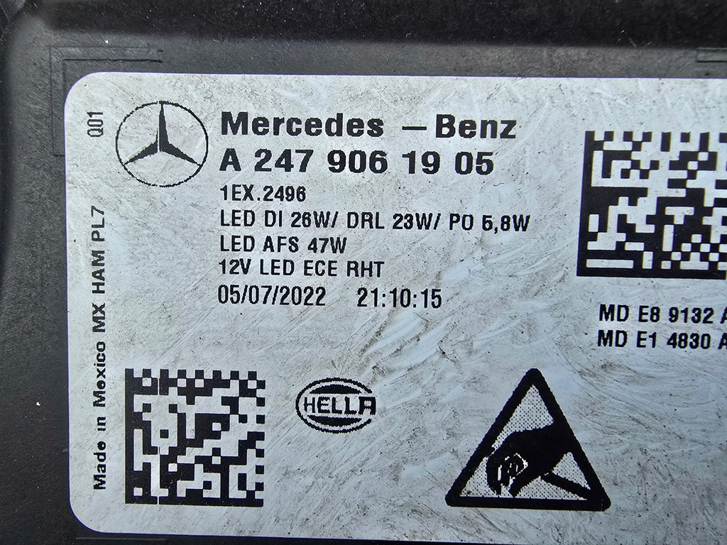 Frontscheinwerfer Mercedes-Benz W247 A2479061905 Full LED Links Headlight SCH4680963179sw