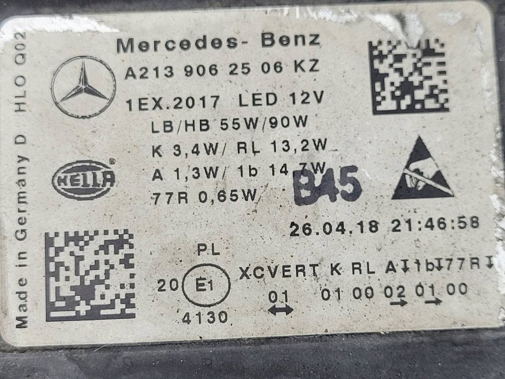 Frontscheinwerfer Mercedes-Benz W213 A2139062506 LED Links Headlight SCH6846871784tk