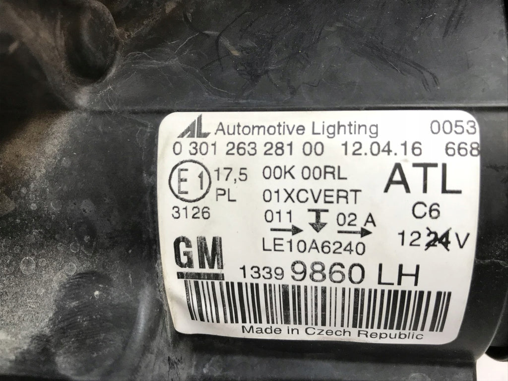 Frontscheinwerfer Opel Zafira C 13399860 Xenon Links Scheinwerfer Headlight