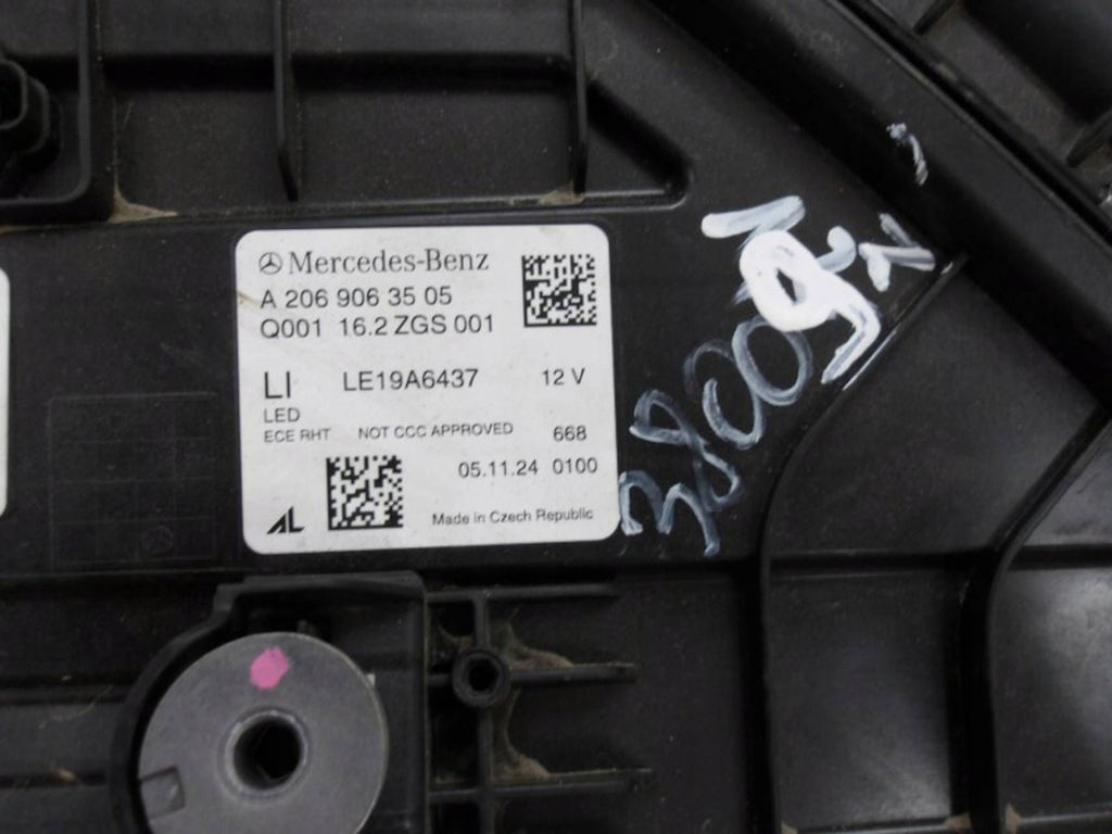 Frontscheinwerfer Mercedes-Benz W206 A2069063505 Links Scheinwerfer Headlight SCH2790278671wy