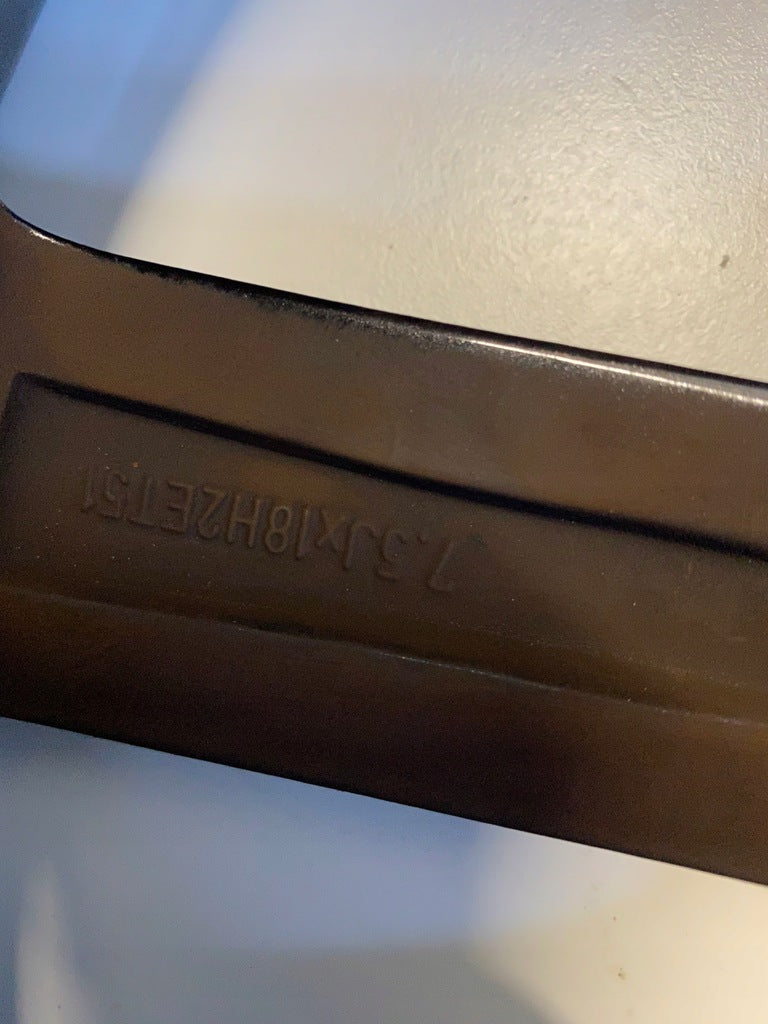 1x Alufelge 18 Zoll 7.5" 5x112 51ET Glanz Schwarz 1K0601025 VW Golf V Rim Wheel FEL1680178510lq