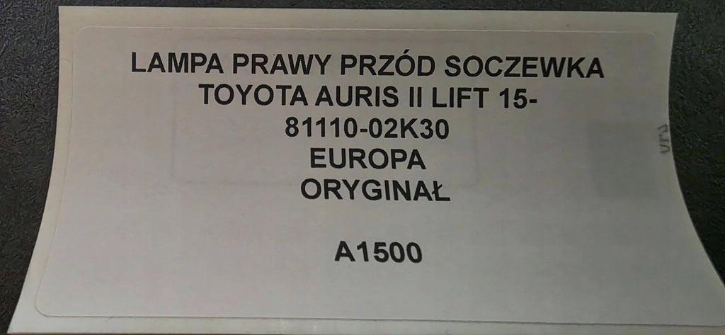 Frontscheinwerfer Toyota Auris 8111002K30 Rechts Scheinwerfer Headlight SCH7962757243pw