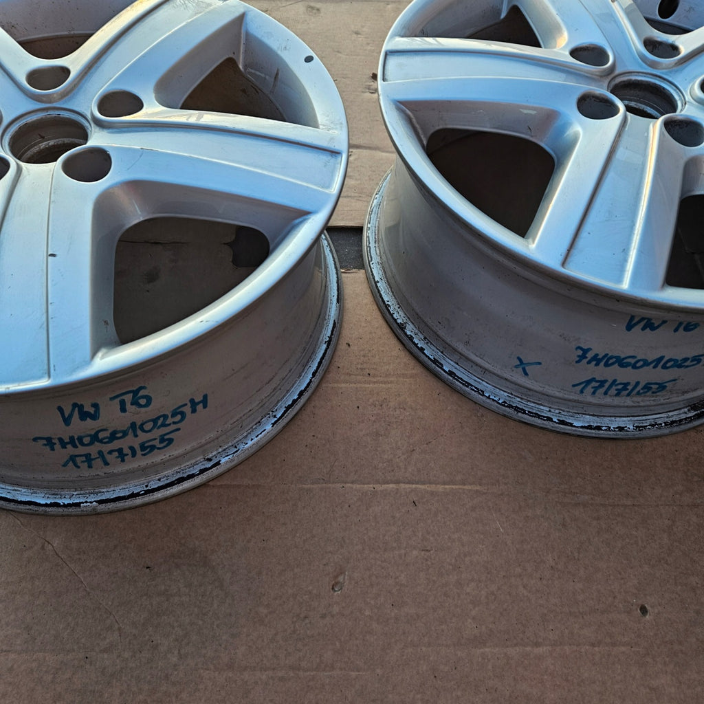 1x Alufelge 17 Zoll 7.0" 5x120 55ET 7H0601025H VW Rim Wheel FEL1340617571xu