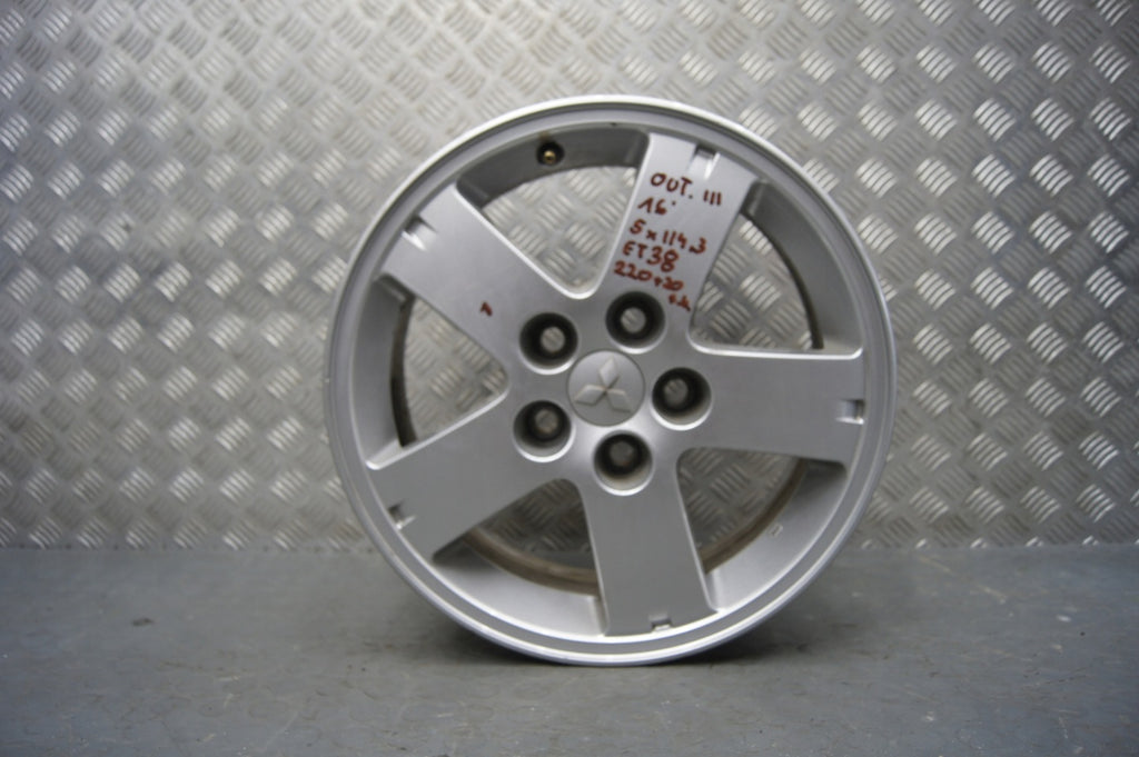 1x Alufelge 16 Zoll 6.5" 5x114.3 38ET 4250B592 Mitsubishi Outlander Iii