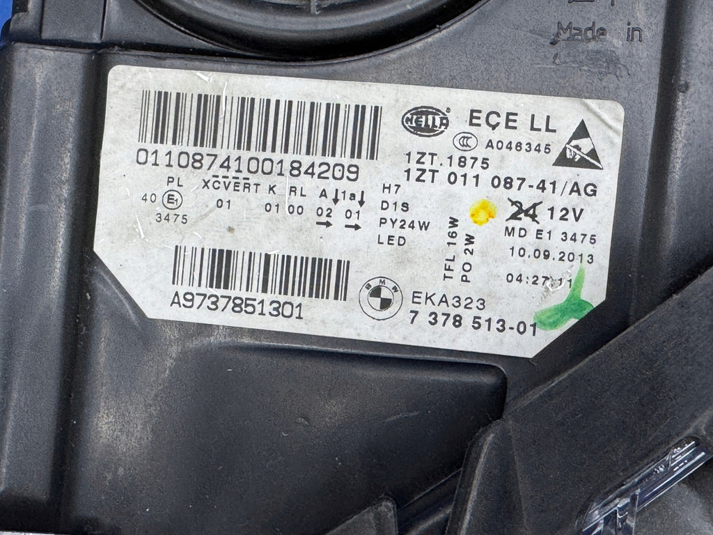 Frontscheinwerfer BMW F11 F10 7378513-01 Xenon Links Scheinwerfer Headlight SCH7300712264fg