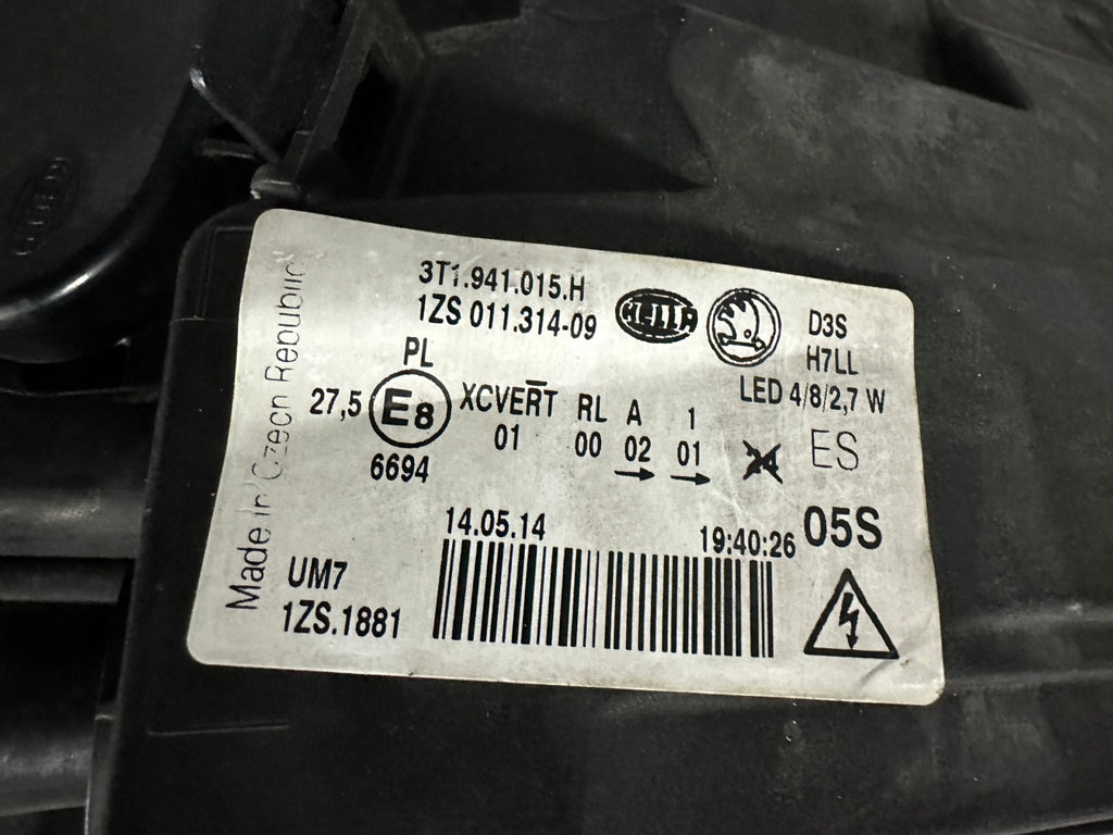 Frontscheinwerfer Skoda Superb II 3T1941015H Xenon Links Scheinwerfer Headlight SCH6339826801cd