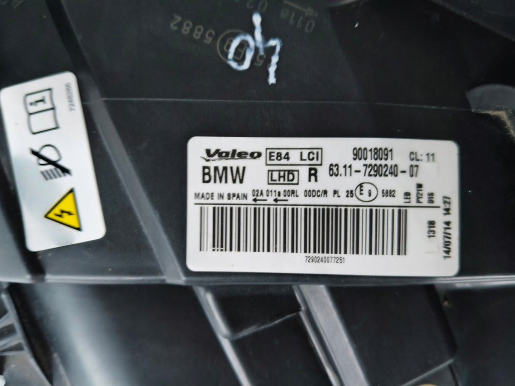 Frontscheinwerfer BMW X1 E84 7290240 LED Rechts Scheinwerfer Headlight SCH3486294078ci