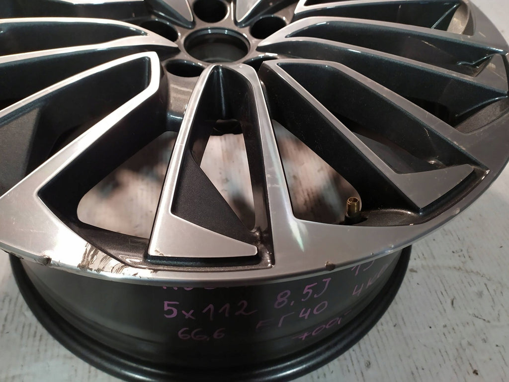 1x Alufelge 19 Zoll 8.5" 5x112 40ET Glanz Graphit 4K0601025 Audi A6 Mg Rim Wheel FEL8986171032qv