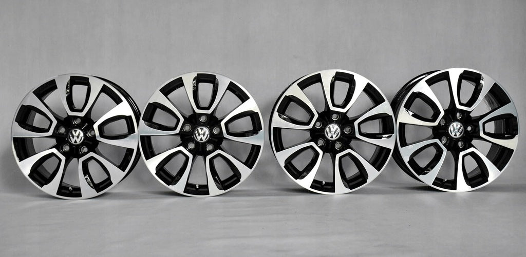 4x Alufelge 17 Zoll 8.0" 5x120 49ET Glanz Schwarz 2H6601025A VW Amarok Rim Wheel FEL3946855473wd