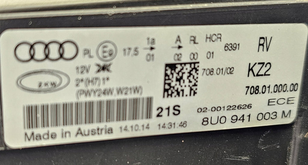 Frontscheinwerfer Audi Q3 8U0941003M Links Scheinwerfer Headlight