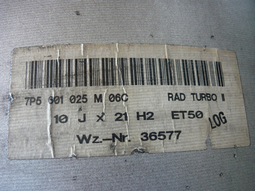 1x Alufelge 21 Zoll 10.0" 5x130 50ET 7P5601025M06C Porsche Cayenne Rim Wheel