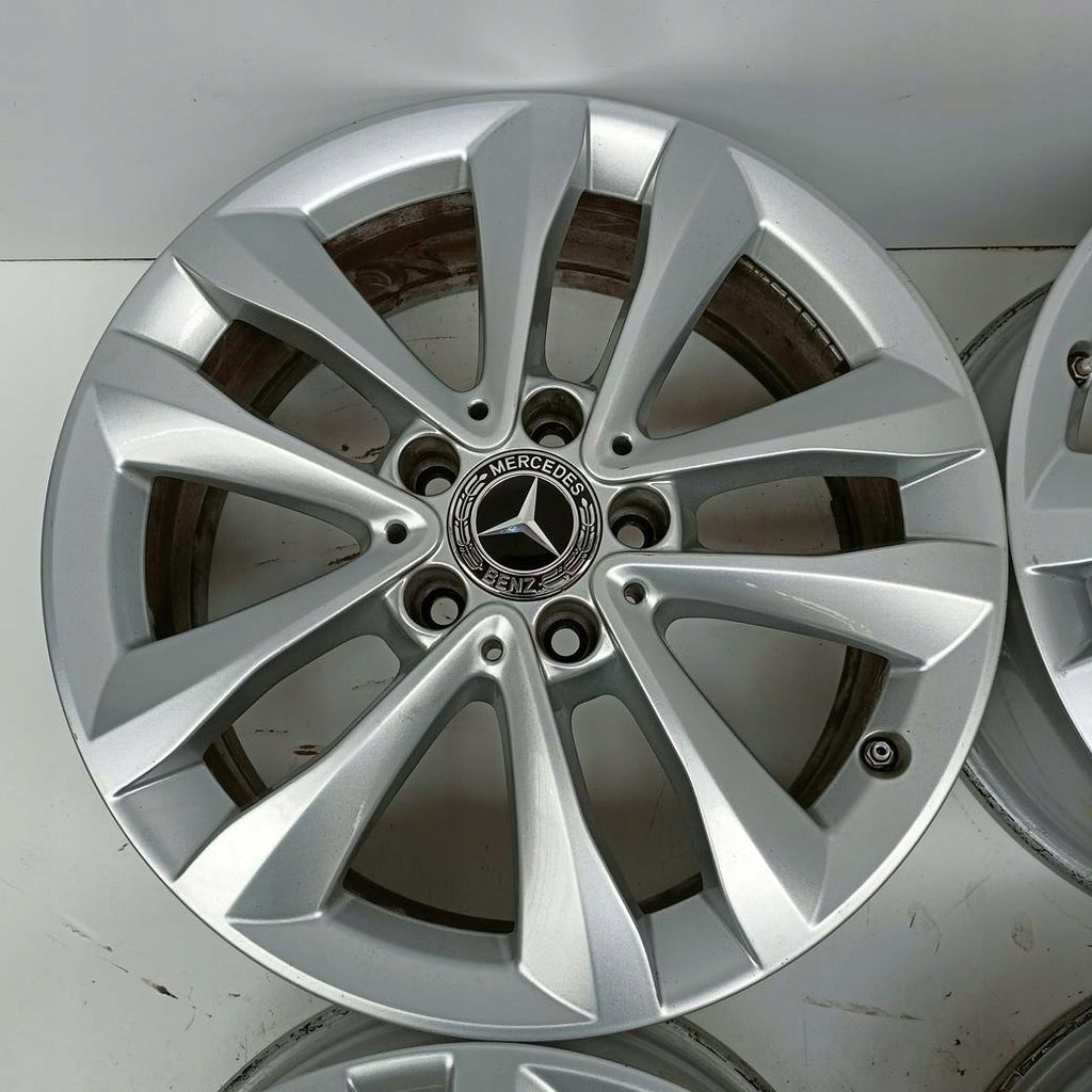 4x Alufelge 17 Zoll 7.0" 5x112 48ET Glanz Silber A2054018000 Mercedes-Benz W205 FEL3397084539db