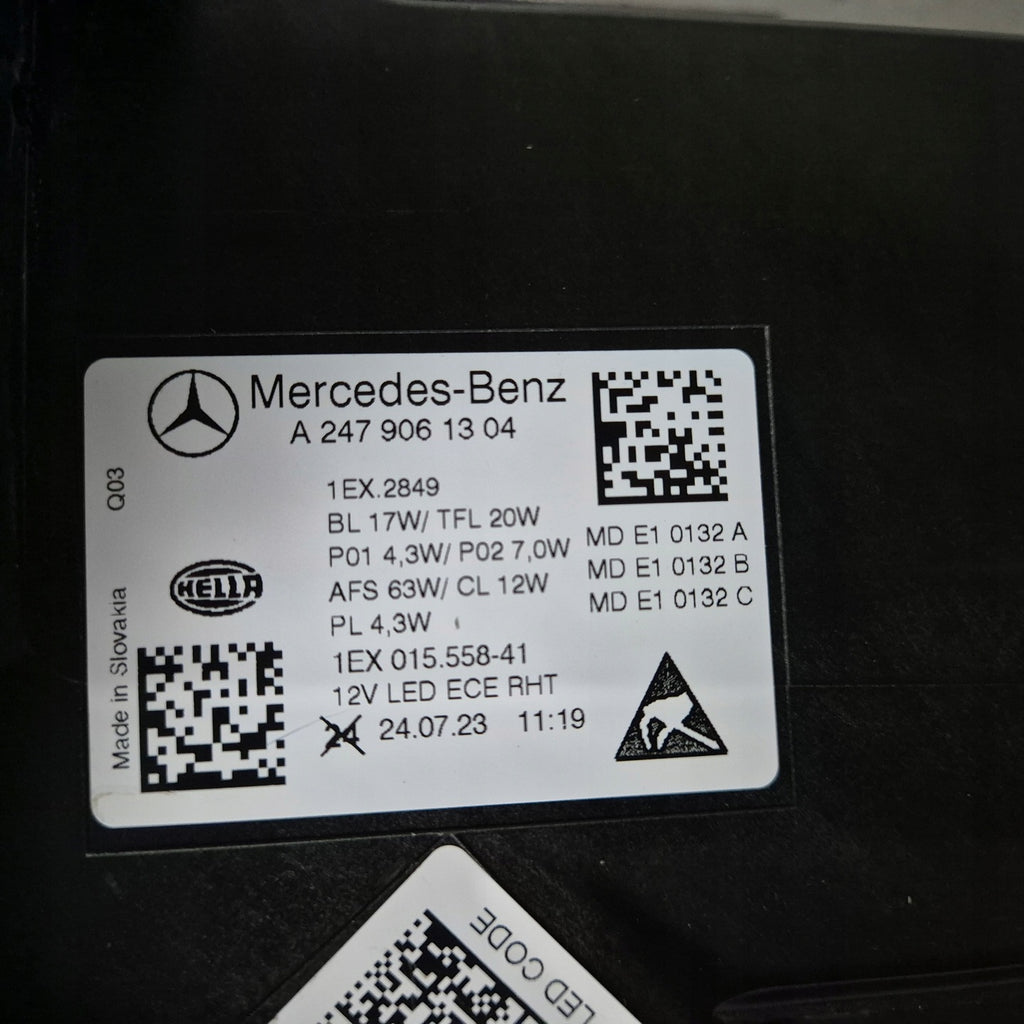 Frontscheinwerfer Mercedes-Benz A2479061304 Full LED Links Headlight SCH9016769371is