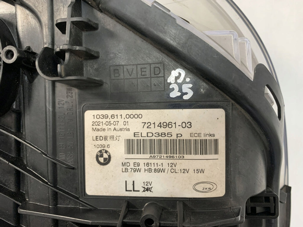 Frontscheinwerfer BMW 5 G31 G30 7214961-03 LED Links Scheinwerfer Headlight SCH6486145029da