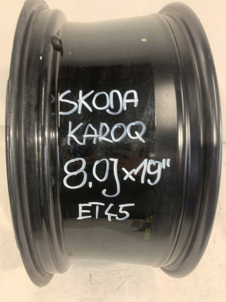 1x Alufelge 19 Zoll 8.0" 5x108 45ET Glanz Graphit 57A601025R Skoda Karoq