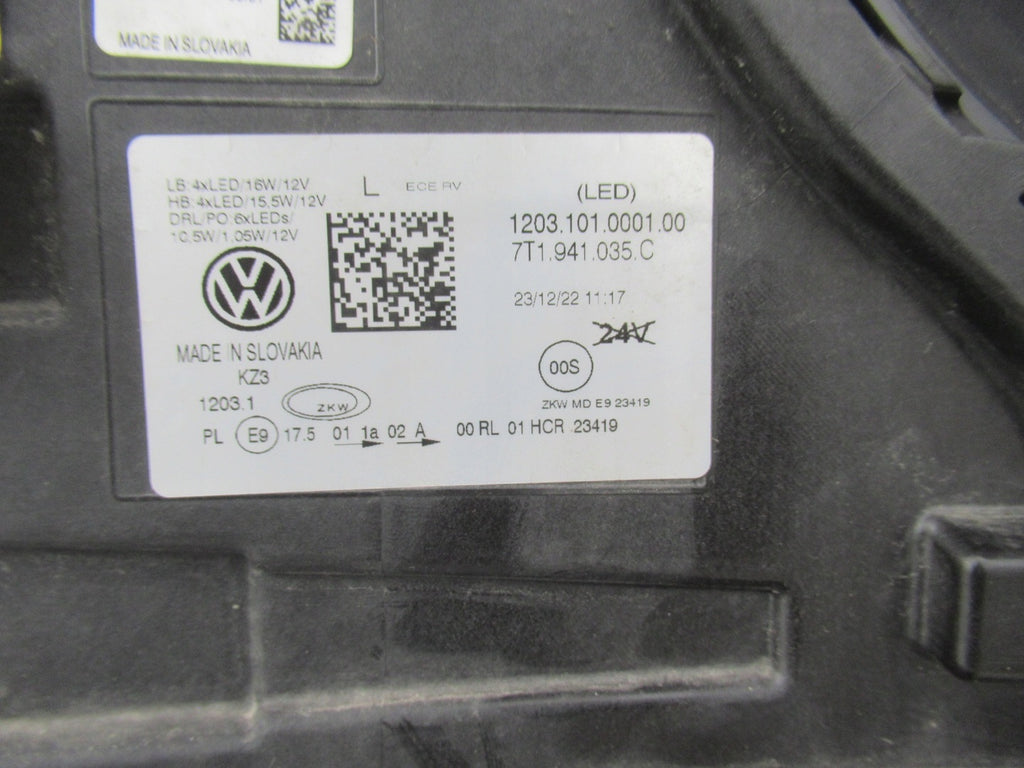 Frontscheinwerfer VW Multivan T7 Transporter 7T1941035C LED Rechts oder Links SCH2129658062zg