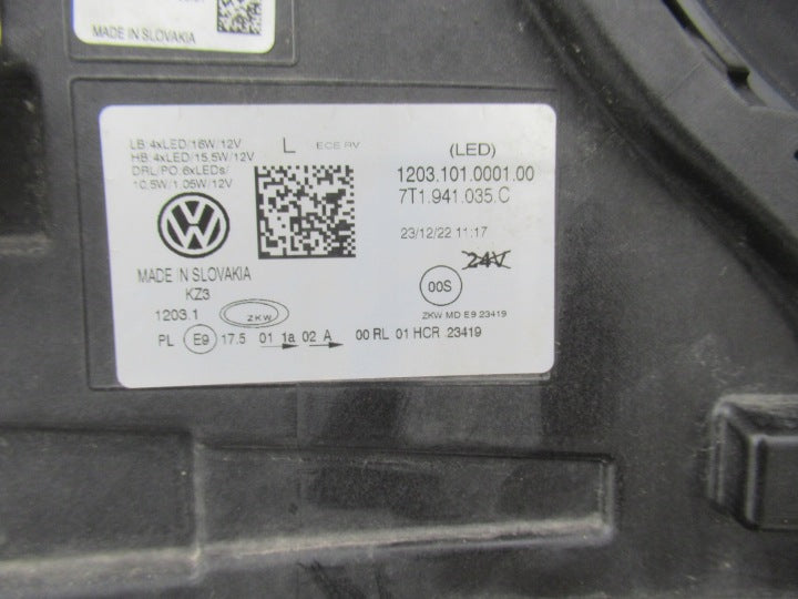 Frontscheinwerfer VW Multivan T7 Transporter 7T1941035C LED Links Headlight SCH2129658062zg