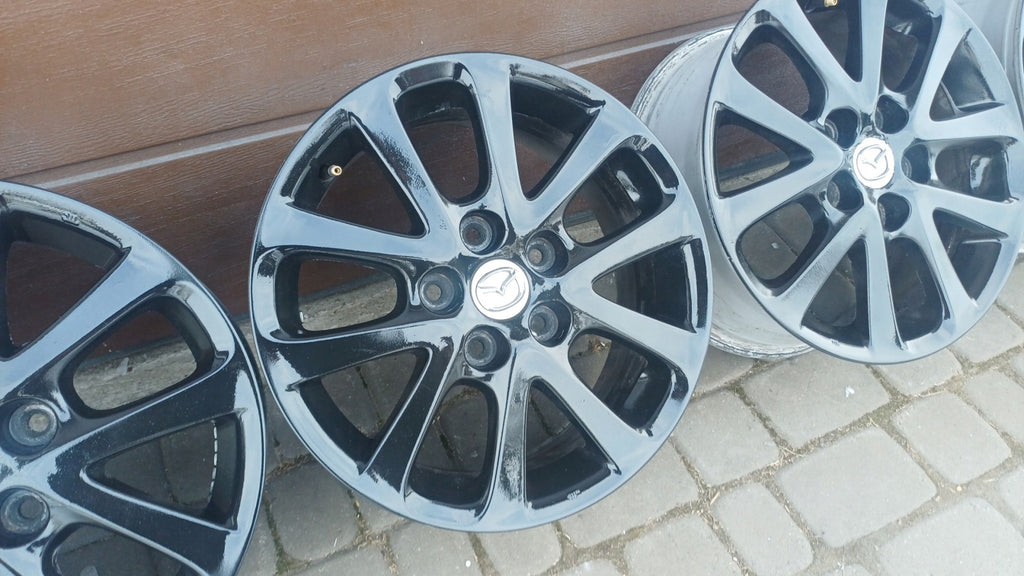 4x Alufelge 16 Zoll 7.0" 5x114.3 Schwarz Mazda Mpv I Rim Wheel FEL7119307827zt