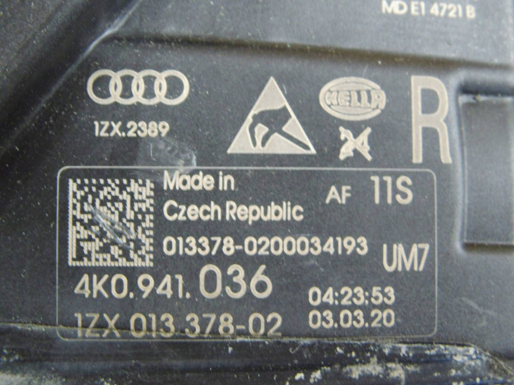 Frontscheinwerfer Audi A6 C8 4K0941036 Rechts Scheinwerfer Headlight SCH8138706920yc