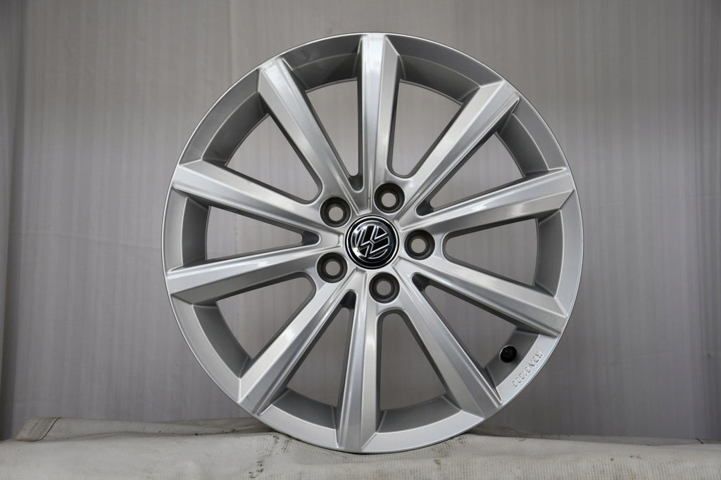 1x Alufelge 16 Zoll 6.0" 5x100 45ET Silber 2G0071496 VW Polo Rim Wheel FEL2644944251gs