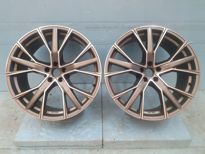 2x Alufelge 22 Zoll 10.0" 5x112 26ET Rim Wheel FEL9885938756tj