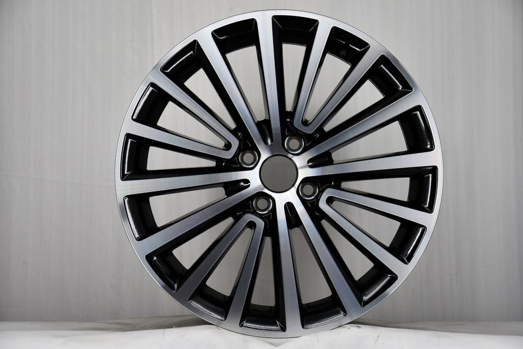 1x Alufelge 17 Zoll 6.0" 4x100 48ET Glanz Schwarz 1S0601025N VW Rim Wheel FEL5203416341ef