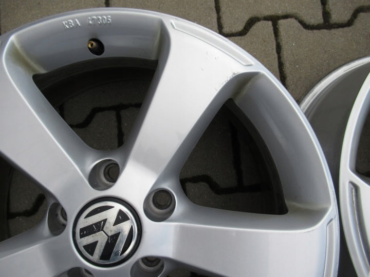 4x Alufelge 17 Zoll 6.5" 5x112 39ET 1K8071497 VW Scirocco Passat Rim Wheel FEL7718148344xt