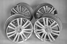 Load image into Gallery viewer, 4x Alufelge 17 Zoll 7.0" 5x112 47ET Glanz Silber 1T0601025F VW Touran Golf FEL7066242732qu