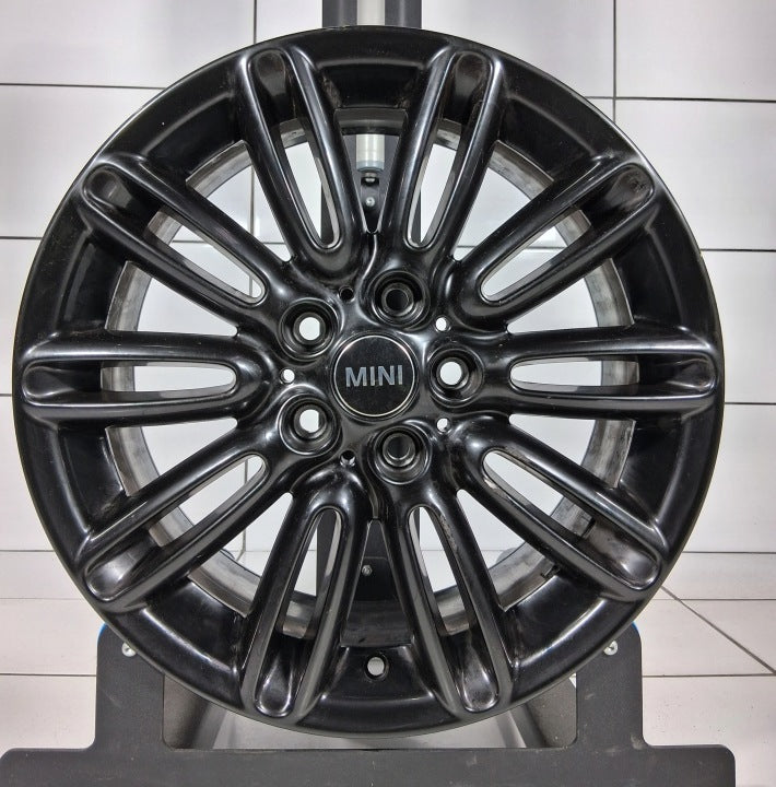 1x Alufelge 16 Zoll 7.0" 5x112 54ET Glanz Schwarz 6898290 Mini F56 F55 Rim Wheel FEL7254849237sn