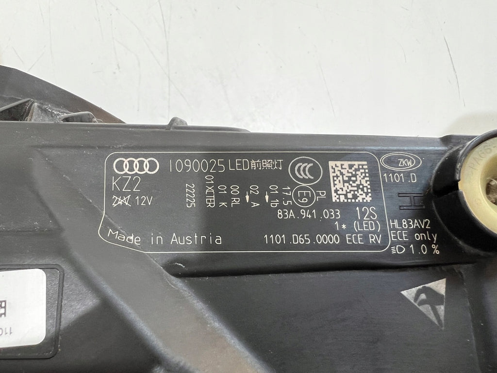 Frontscheinwerfer Audi Q3 83A941033 LED Links Scheinwerfer Headlight SCH7849979273ju