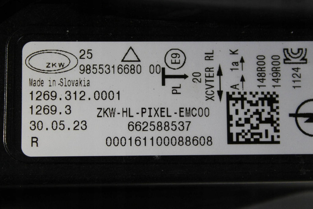 Frontscheinwerfer Opel Astra L 9855316680 LED Rechts Scheinwerfer Headlight SCH6368683230mj