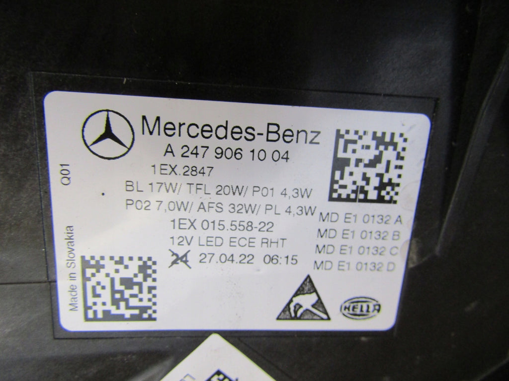 Frontscheinwerfer Mercedes-Benz W247 A2479061004 LED Rechts Headlight SCH4248737296di