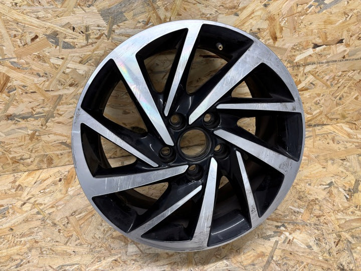 1x Alufelge 16 Zoll 6.5" 5x112 48ET Glanz Schwarz 5G0601025DM VW Golf Vii FEL6953089518ex