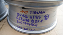 Load image into Gallery viewer, 4x Alufelge 16 Zoll 6.5" 5x112 33ET Glanz Silber 7N0071496A VW Sharan Rim Wheel FEL4402676187ub