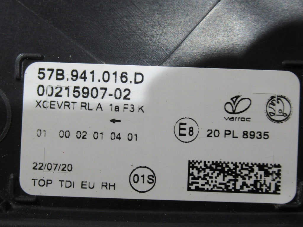 Frontscheinwerfer Skoda Karoq 57B941016D Rechts Scheinwerfer Headlight SCH1161590827lm