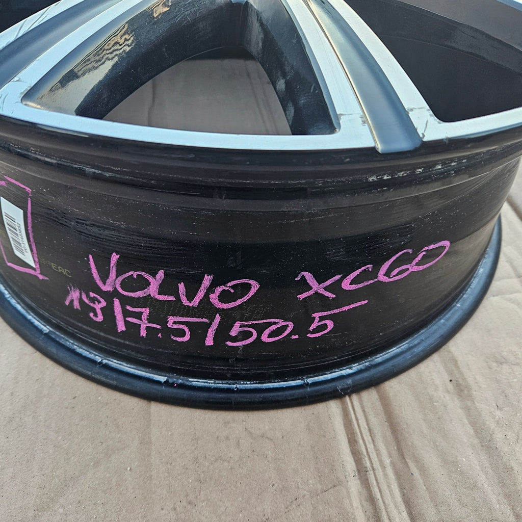 1x Alufelge 19 Zoll 7.5" 5x108 50ET Glanz Schwarz 31423852 Volvo Xc60 Rim Wheel FEL6283458223pt