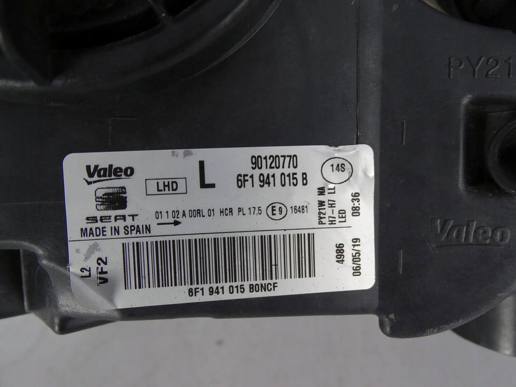 Frontscheinwerfer Seat Ibiza V 6F1941015B Links Scheinwerfer Headlight