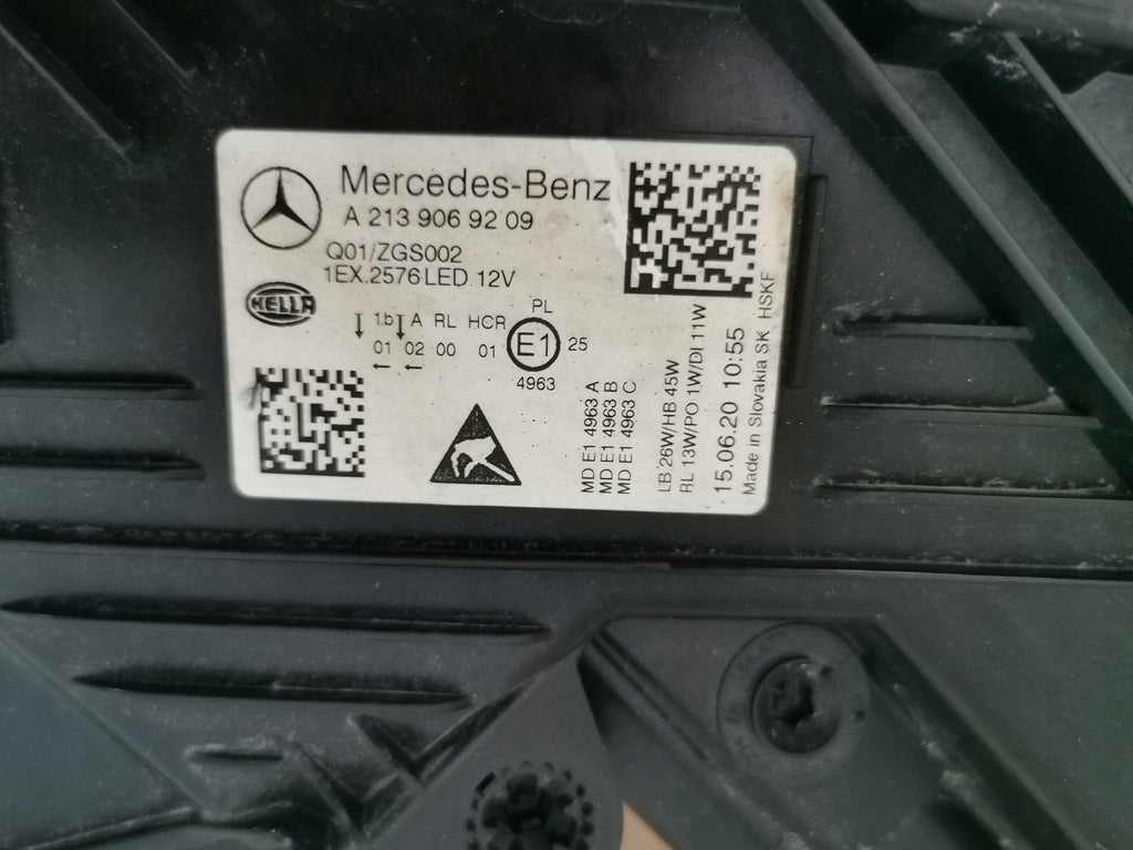 Frontscheinwerfer Mercedes-Benz W213 A2139069202 Full LED Rechts Headlight SCH5061258089xr