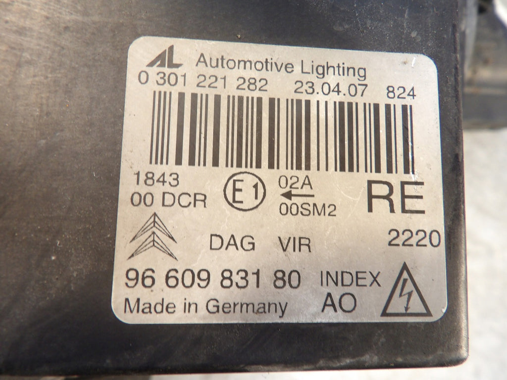 Frontscheinwerfer Citroën C6 9660983180 Xenon Rechts Scheinwerfer Headlight