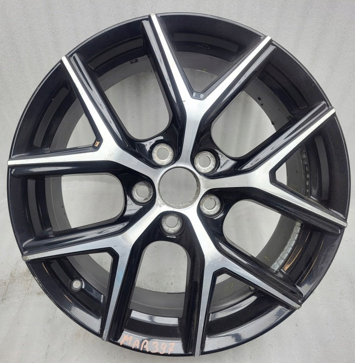 1x Alufelge 18 Zoll 7.5" 5x114.3 45ET Glanz Schwarz 42611-42690 Toyota Rim Wheel FEL9262653195vd