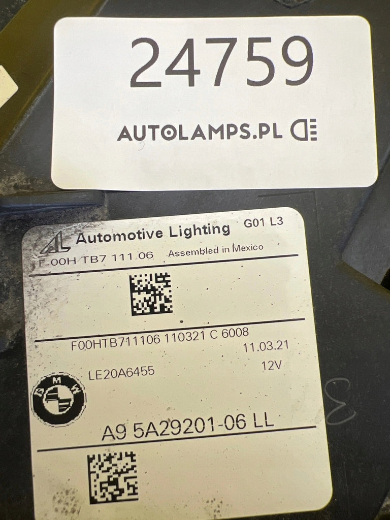 Frontscheinwerfer BMW X3 G01 G02 5A29201-06 Full LED Links Headlight SCH5108761924bm
