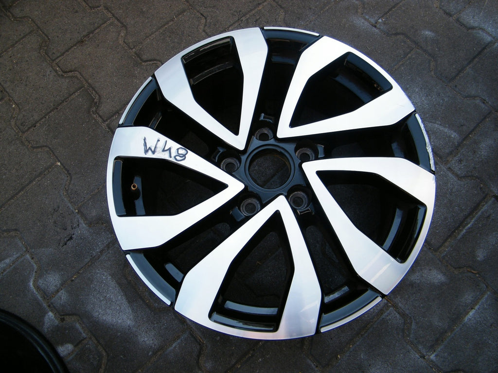 1x Alufelge 16 Zoll 7.0" 5x112 48ET Glanz Silber 8T0601025B Audi Golf Viii