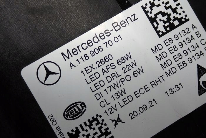 Frontscheinwerfer Mercedes-Benz Cla A1189067001 Rechts Scheinwerfer Headlight SCH4195720637xu